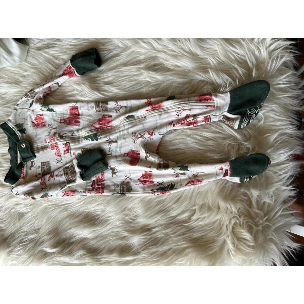 Burt's Bees Baby Holiday-Themed Footed Pajamas 0-3M